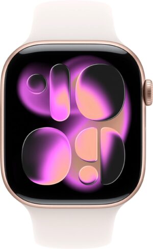 Apple Watch Series 11 46mm (GPS) MEV64 (Rose Gold Aluminium Light Blush Sport Band - S/M)