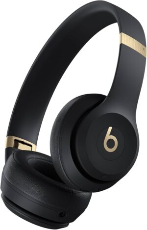 Beats Solo4 Bluetooth Wireless On-Ear Headphones (Black & Gold)