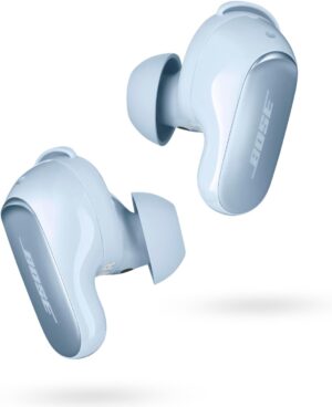 Bose QuietComfort Ultra Earbuds Noise-Canceling True Wireless In-Ear Headphones (Moonstone Blue)