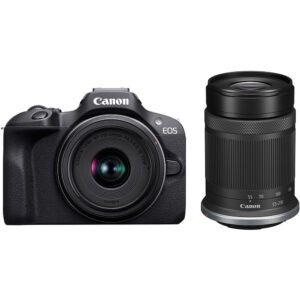 Canon EOS R100 Mirrorless Camera with 18-45mm & 55-210mm Lens