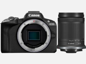 Canon EOS R50 Mirrorless Camera with RF-S 18-150mm f/3.5-6.3 IS STM Lens (Black)