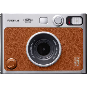 FUJIFILM instax mini EVO Hybrid Instant Camera  (Type C) (Brown)