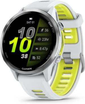 Garmin Forerunner 970 Smart Watch (Whitestone Titanium)