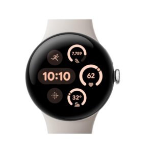 Google Pixel Watch 3 41mm Wi-Fi (Polished Silver + Porcelain Band)