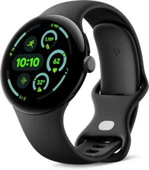 Google Pixel Watch 3 45mm LTE (Matte Black + Obsidian Band)