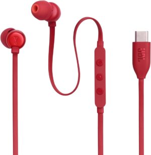 JBL Tune 310C In-Ear Headphones (Red)