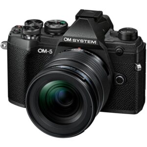 OM System OM-5 Mirrorless Camera with 12-45mm f/4 PRO Lens (Black)