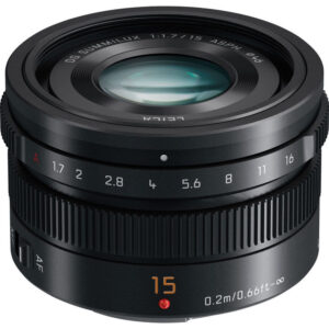 Panasonic LUMIX G Leica DG Summilux 15mm f/1.7 ASPH. Lens Black