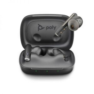 Poly Voyager Free 60 UC Earbuds with Basic Charge Case (Carbon Black, BT700A)