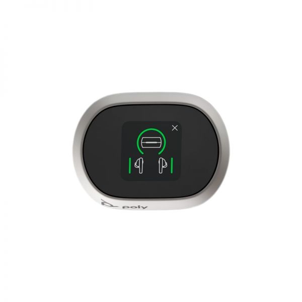 Poly Voyager Free 60+ UC Earbuds with Touchscreen Charge Case (White Sand, BT700C) - Image 3