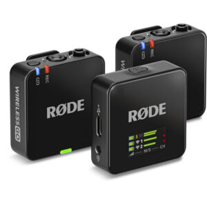 Rode Wireless GO (Gen 3) 2-Person Compact Digital Wireless Microphone System/Recorder 2.4 GHz (Black)