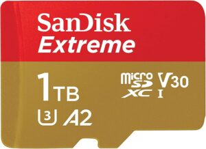 SanDisk 1TB Extreme UHS-I microSDXC Memory Card (SDSQXAV-1T00-GN6MN)