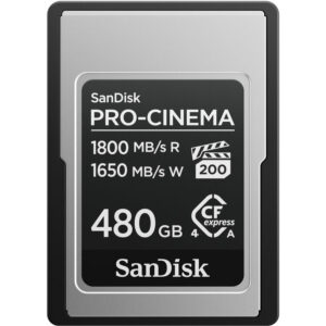 SanDisk 480GB PRO-CINEMA CFexpress Type A Memory Card