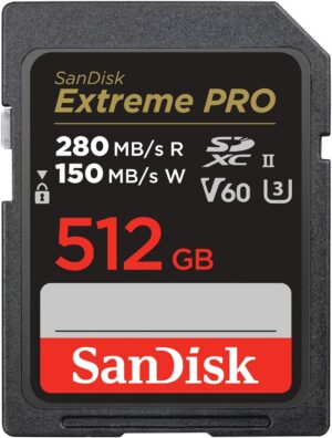 SanDisk 512GB Extreme PRO UHS-II SDXC Memory Card (SDSDXEP-512G-GN4IN)