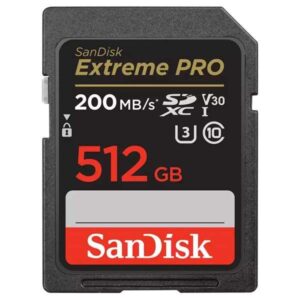 SanDisk 512GB Extreme UHS-I SDXC Memory Card
