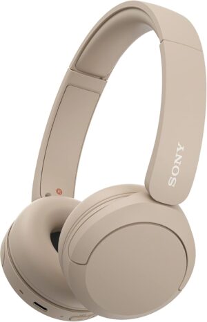Sony WH-CH520 Wireless On-Ear Headphones with Microphone (Beige)