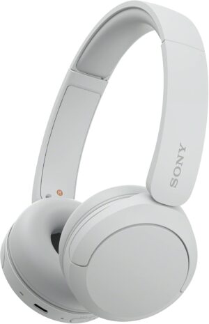 Sony WH-CH520 Wireless On-Ear Headphones with Microphone (White)