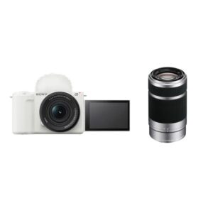 Sony ZV-E10 II Mirrorless Camera with 16-50mm II & 55-210mm Lens (White)