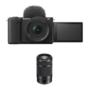 Sony ZV-E10 II Mirrorless Camera with 16-50mm II & 55-210mm Lens (Black)