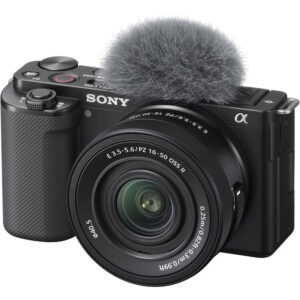 Sony ZV-E10 Mirrorless Camera with 16-50mm f/3.5-5.6 II Lens (Black)