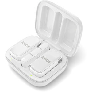 Wireless Micro 2-Person Ultracompact Wireless Microphone System with Lightning Connector 2.4 GHz (White)