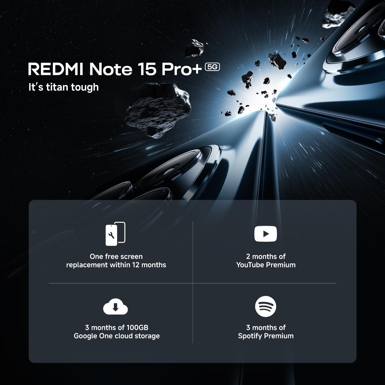 Xiaomi Redmi Note 15 Pro+ 5G (Global Version) 256GB 12GB (Black) - Image 2