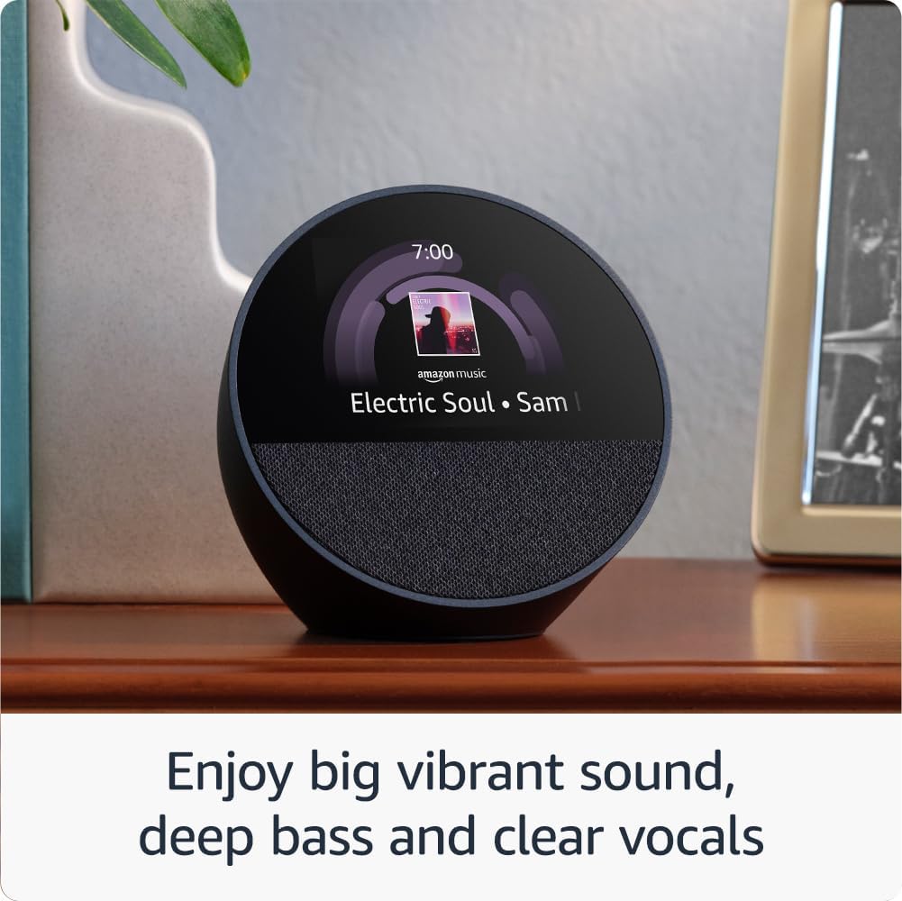 Amazon Echo Spot Speaker (2024) (Ocean Blue) - Image 3