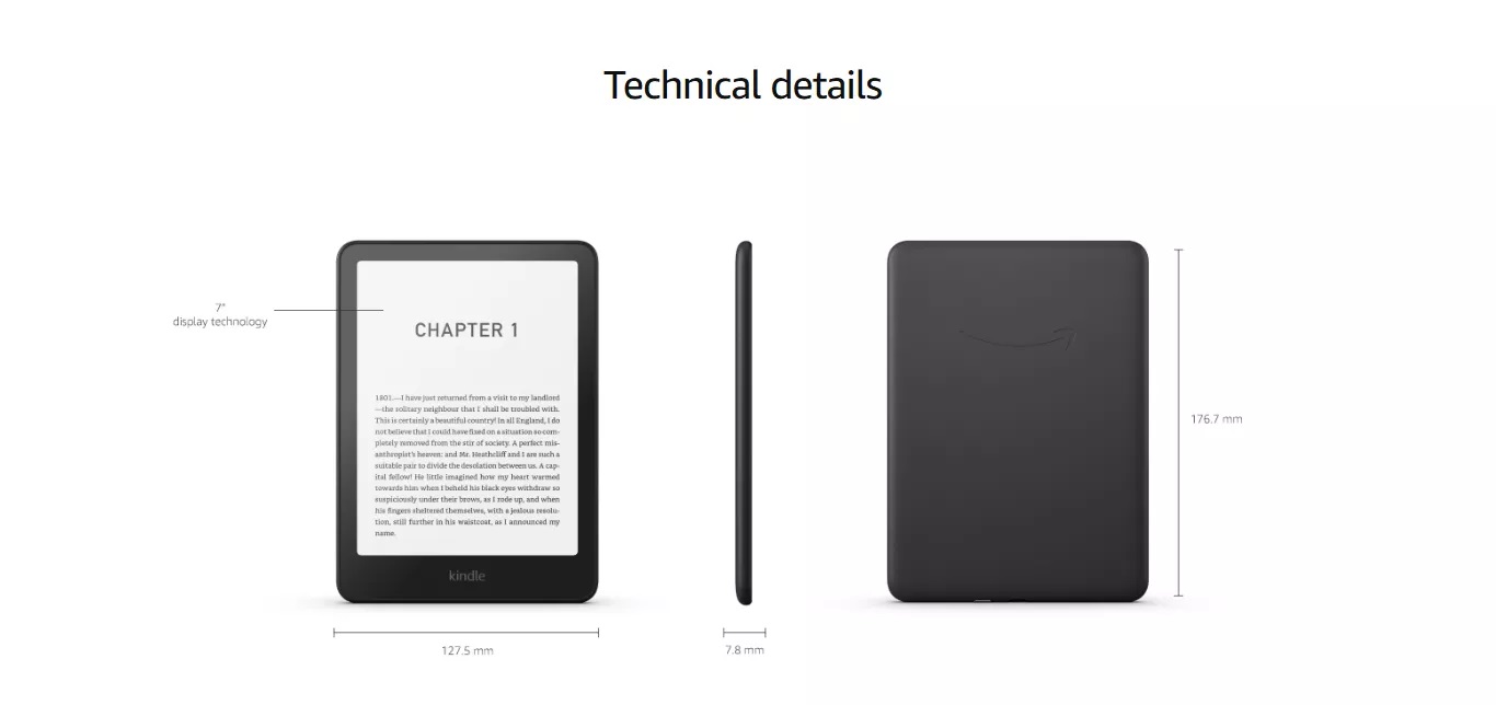 Amazon Kindle Paperwhite 12th Generation Wi-Fi 16GB (Black) - Image 2