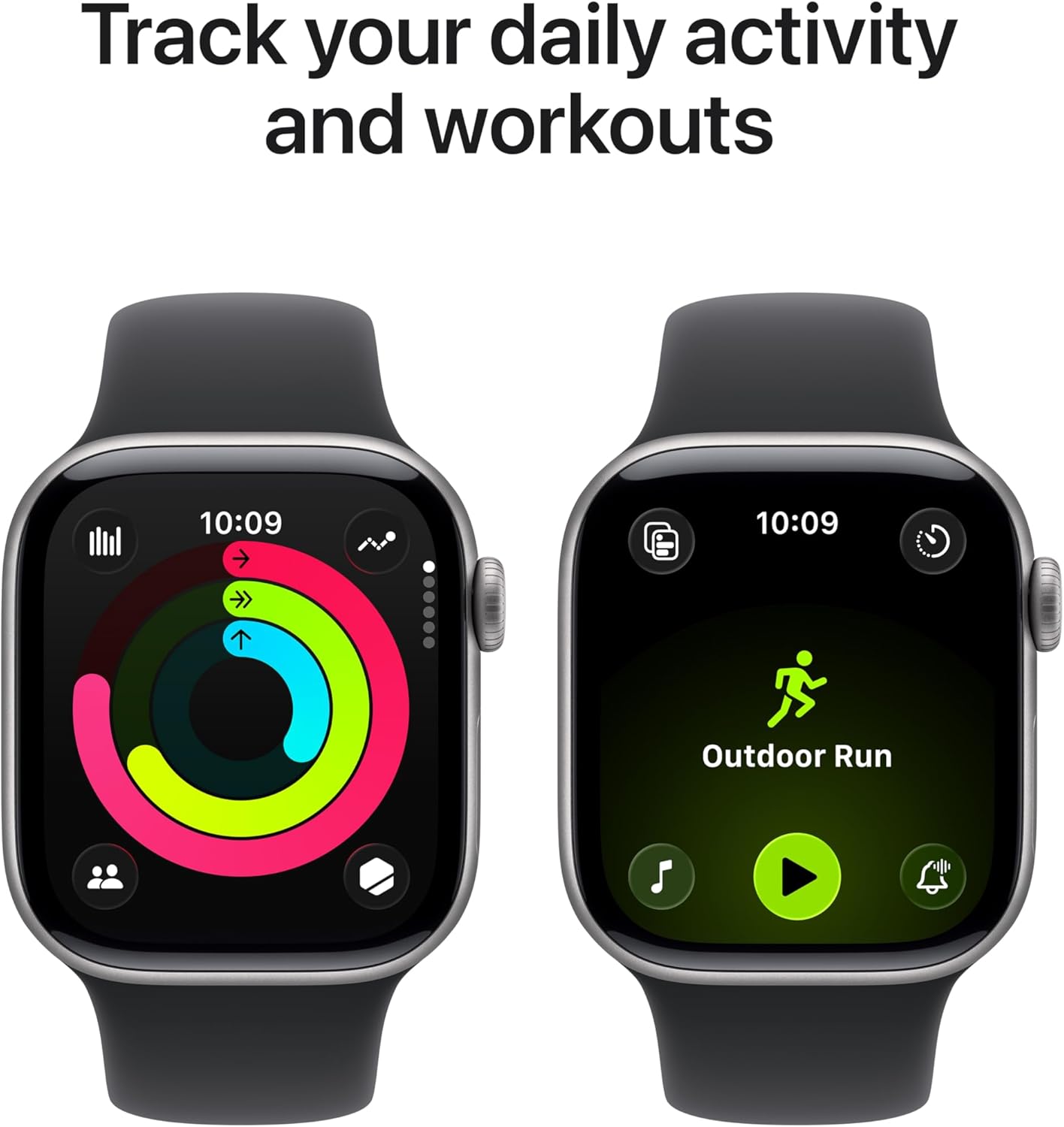 Apple Watch Series 11 42mm (GPS) MEQW4 (Space Grey Aluminium Black Sport Band - S/M) - Image 3