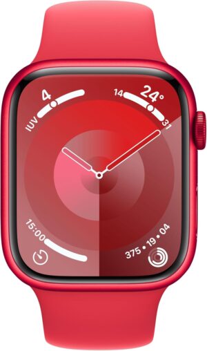 Apple Watch Series 9 45mm (GPS+Cellular) MRYF3 (Red Aluminium with Red Sport Band - S/M)