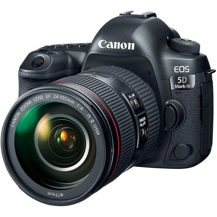 Canon EOS 5D Mark IV DSLR Camera Kit with 24-105mm f/4L II Lens