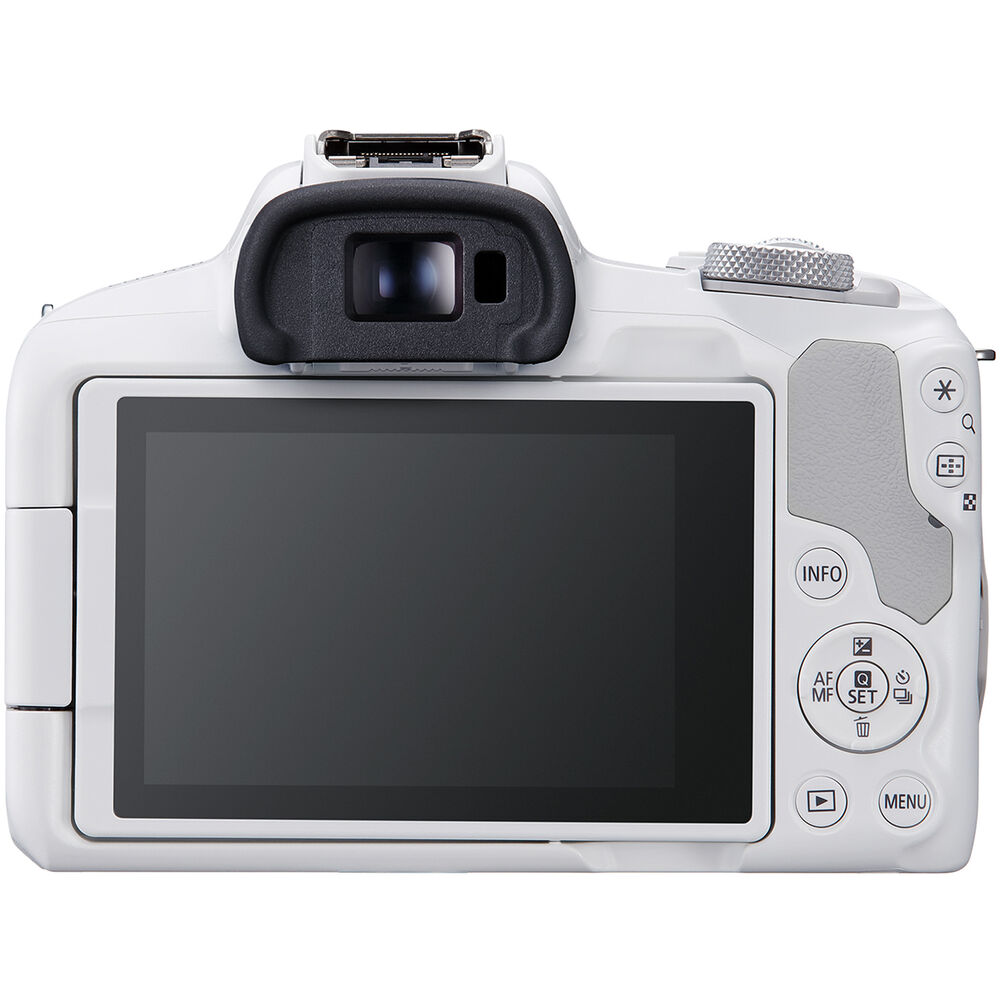 Canon EOS R50 Mirrorless Camera with 18-45mm and 55-210mm Lenses Kit (White) - Image 4