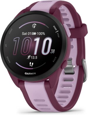 Garmin Forerunner 165 Music GPS Running Watch (Berry, 010-02863-B3)