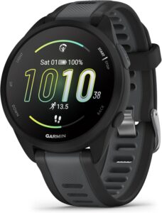 Garmin Forerunner 165 Music GPS Running Watch (Black, 010-02863-B0)