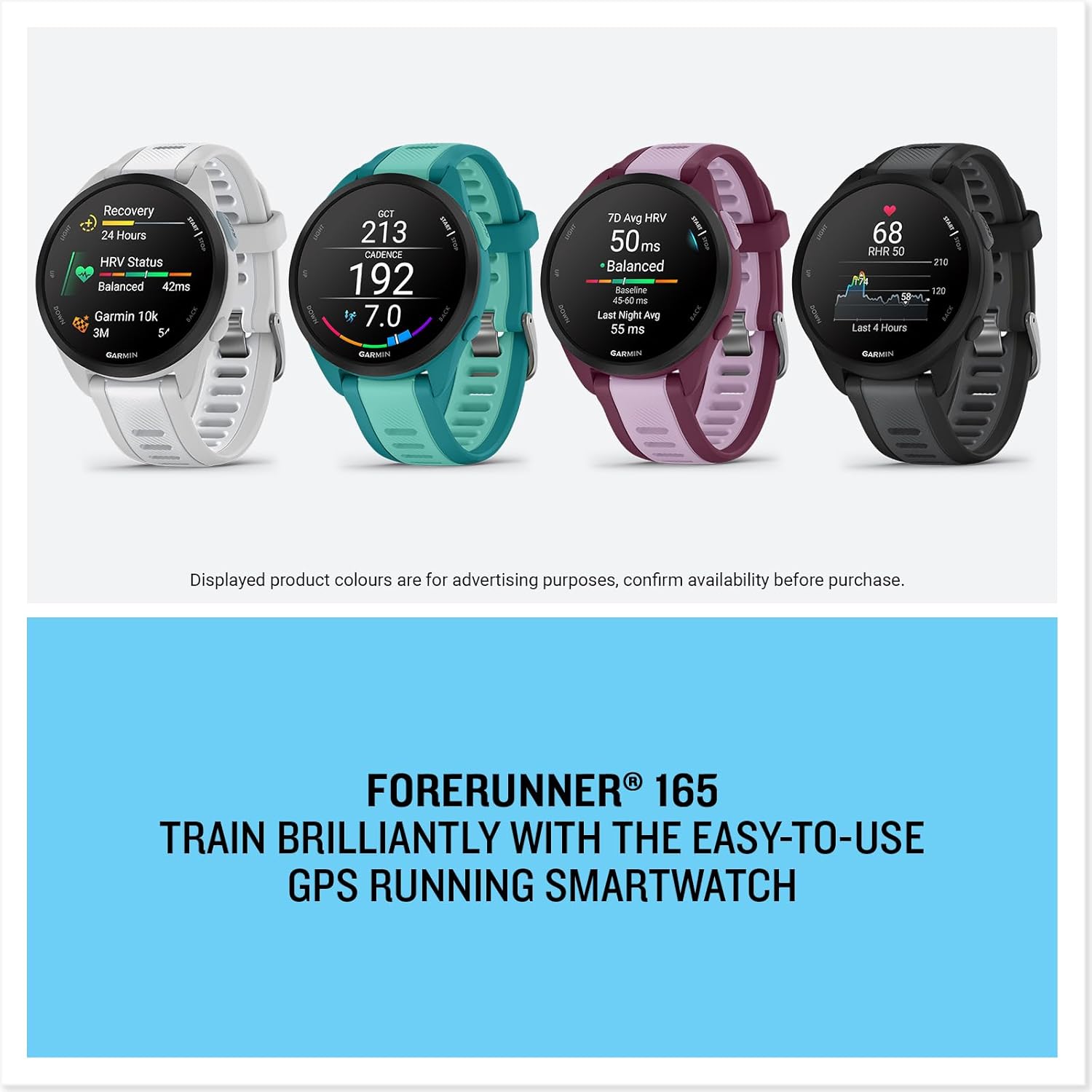 Garmin Forerunner 165 Music GPS Running Watch (Black, 010-02863-B0) - Image 3