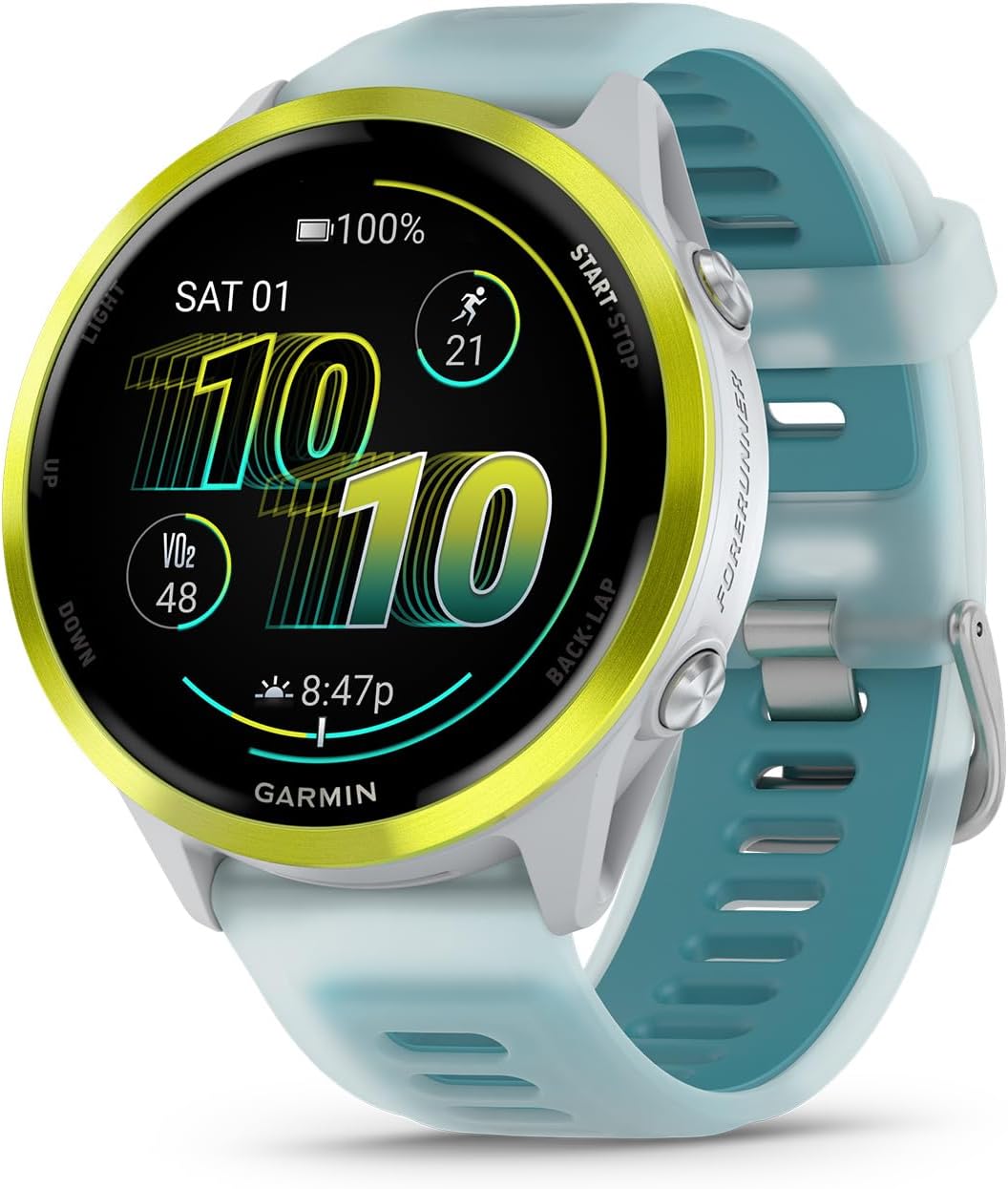 Garmin Forerunner 570 (GPS) Running Watch 47mm (Amp Yellow with Turquoise)