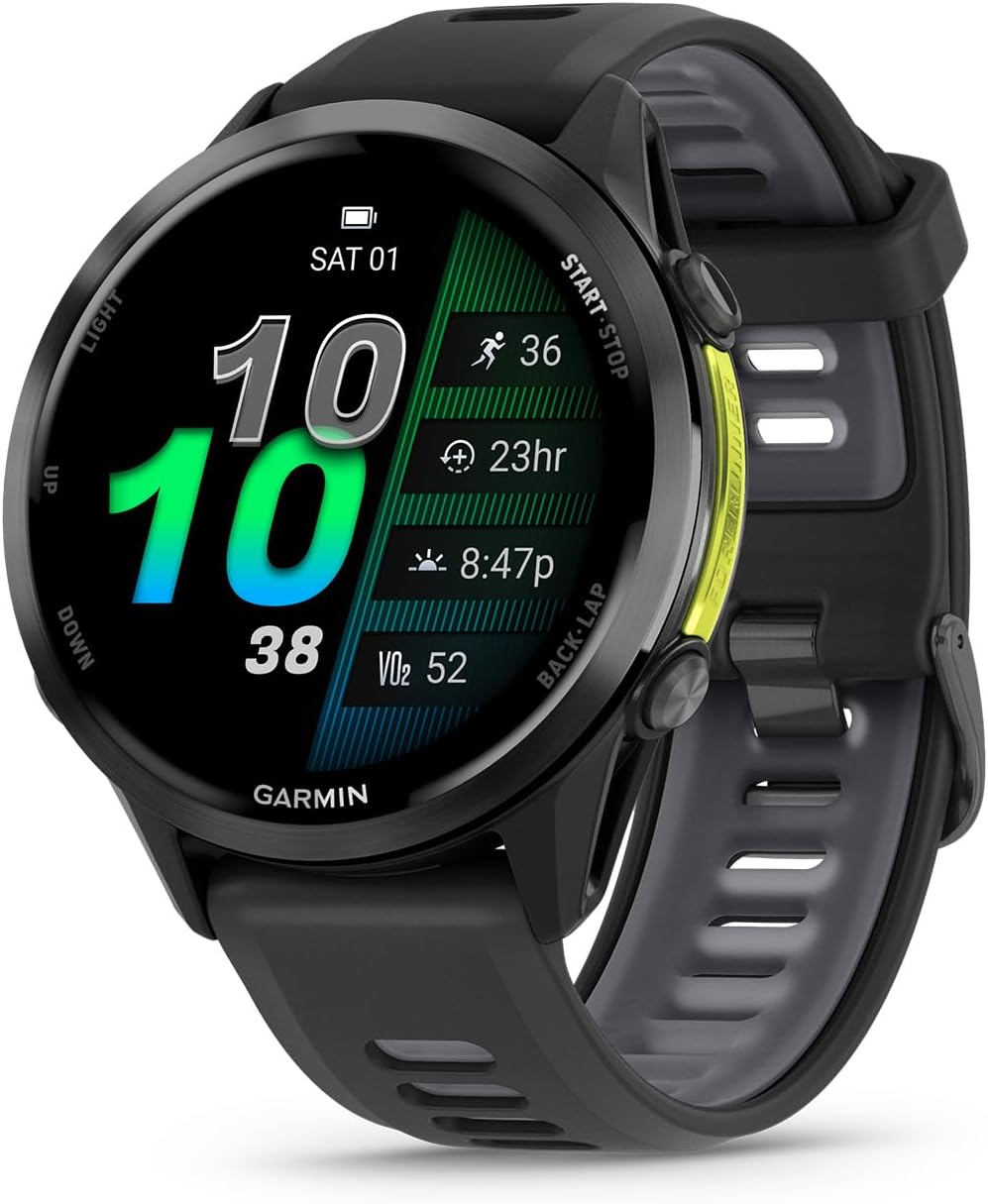 Garmin Forerunner 970 Smart Watch (Black Carbon Grey DLC Titanium)