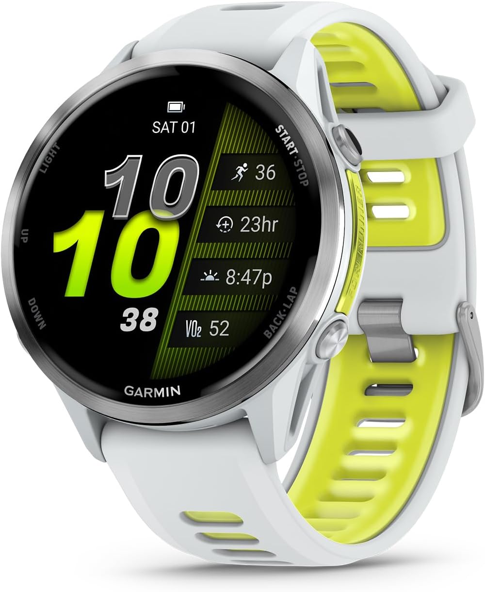 Garmin Forerunner 970 Smart Watch (Whitestone Titanium)
