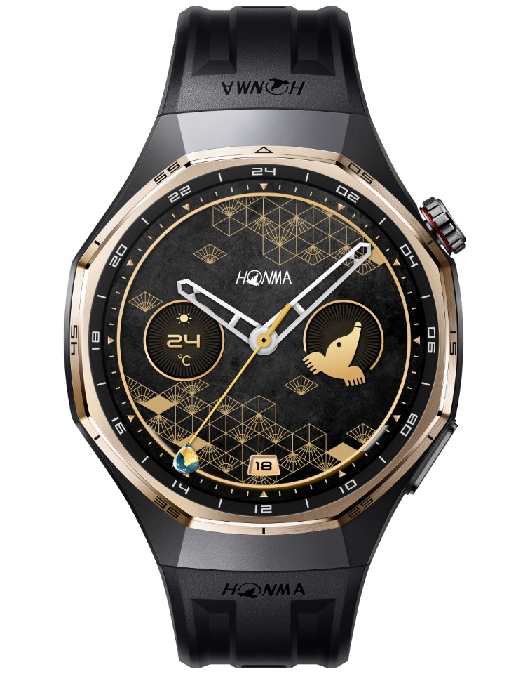HONMA x HUAWEI Watch GT 6 Pro 46mm (Black with Fluoroelastomer Strap)