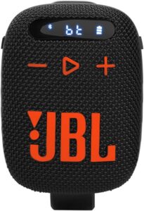 JBL Wind 3 FM Black Orangetooth Handlebar Speaker (Black Orange)