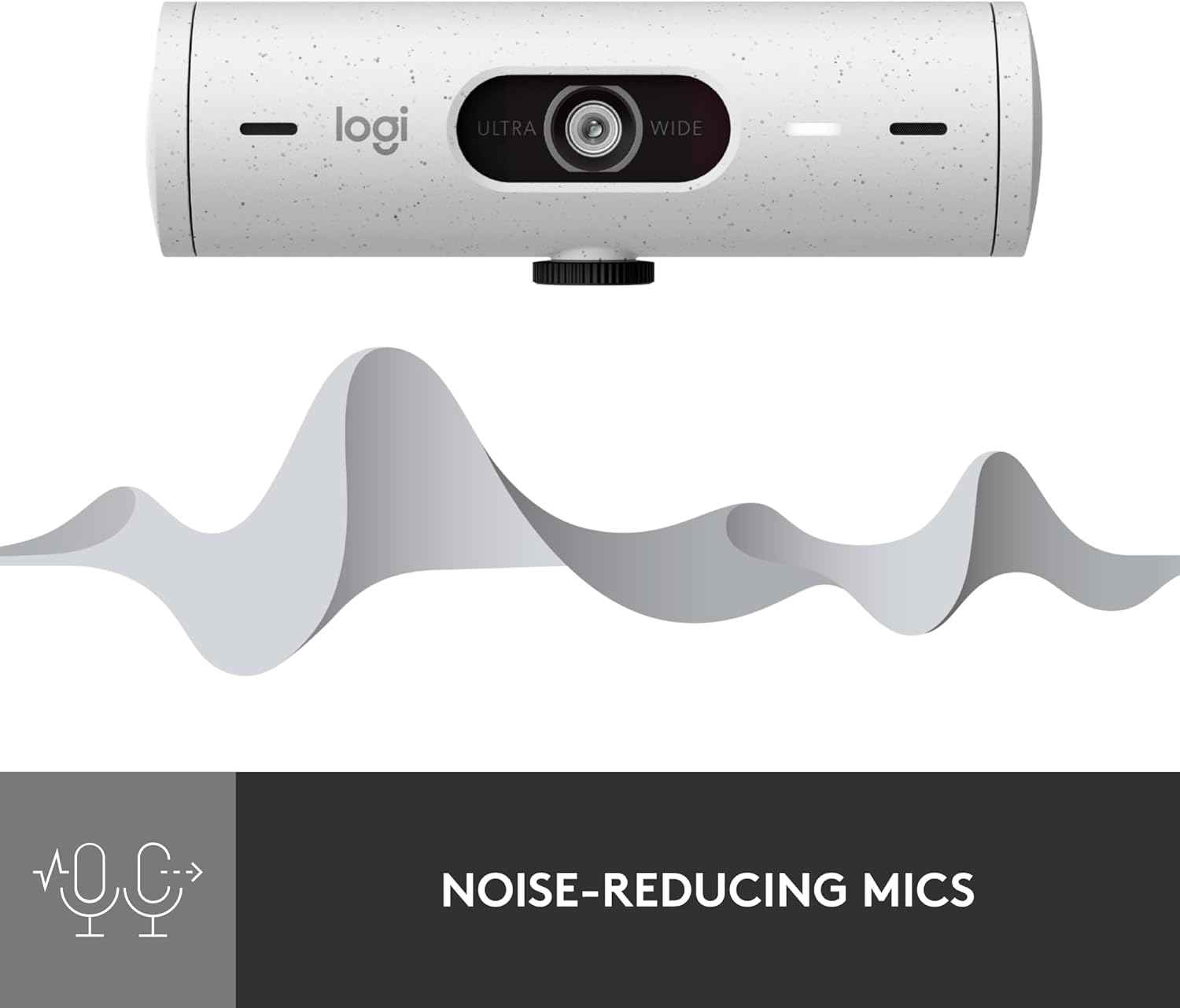 Logitech Brio 500 Webcam (Off-White) - Image 3