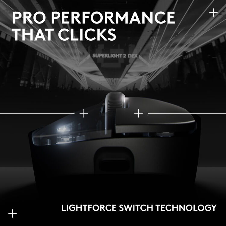 Logitech G PRO X Superlight 2 Wireless Gaming Mouse DEX (Black) - Image 3