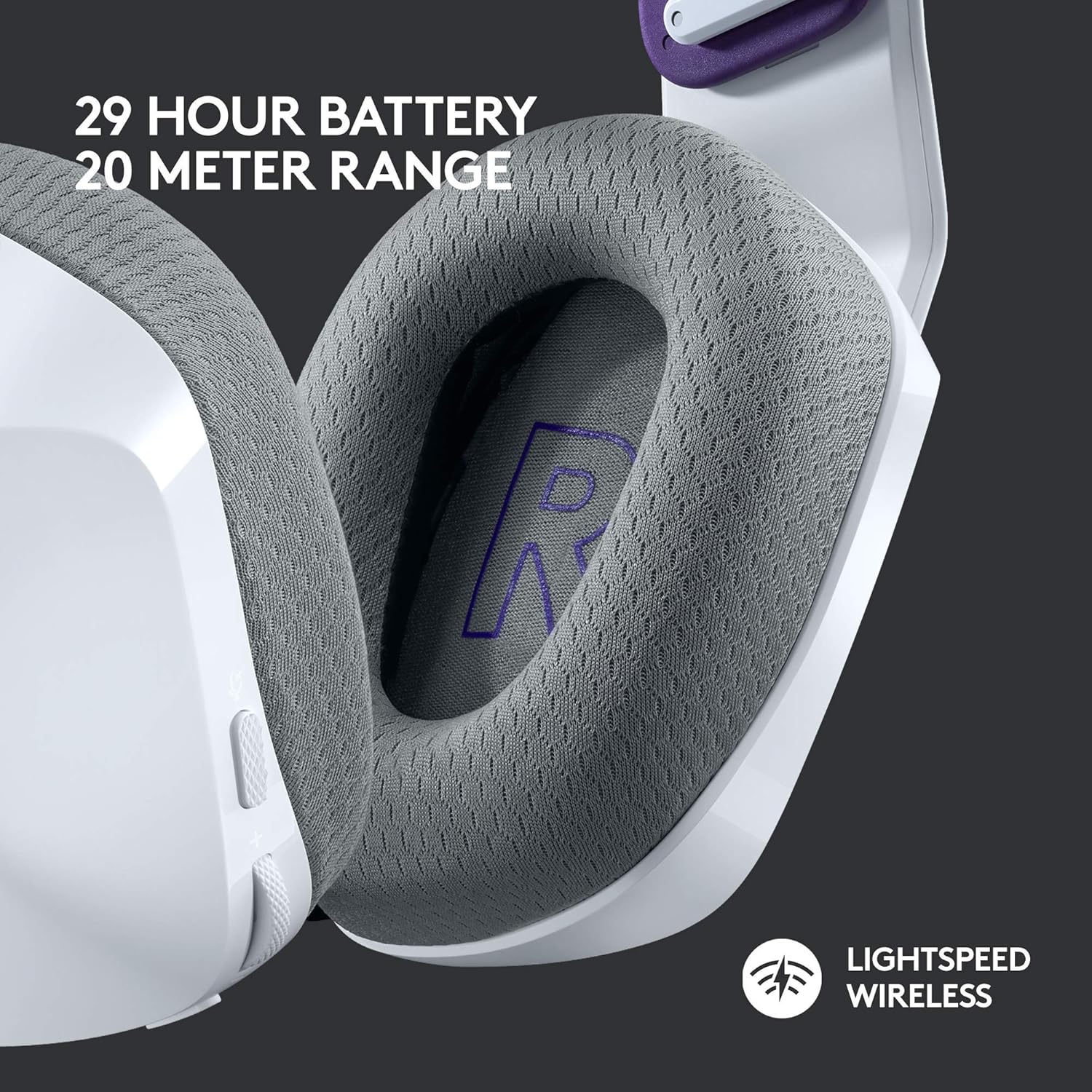 Logitech G733 Lightspeed Wireless RGB Gaming Headset (White) - Image 3