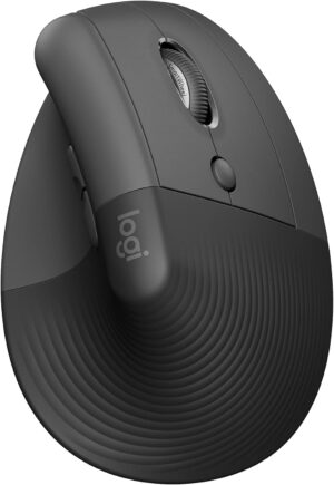 Logitech Lift Ergonomic Mouse (Graphite, 910-006485)
