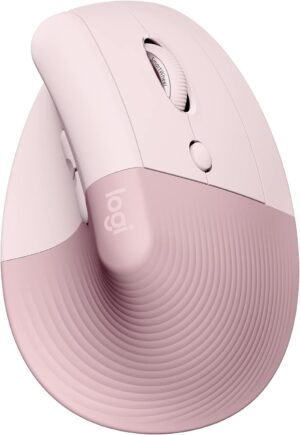 Logitech Lift Ergonomic Mouse (Pink, 910-006481)