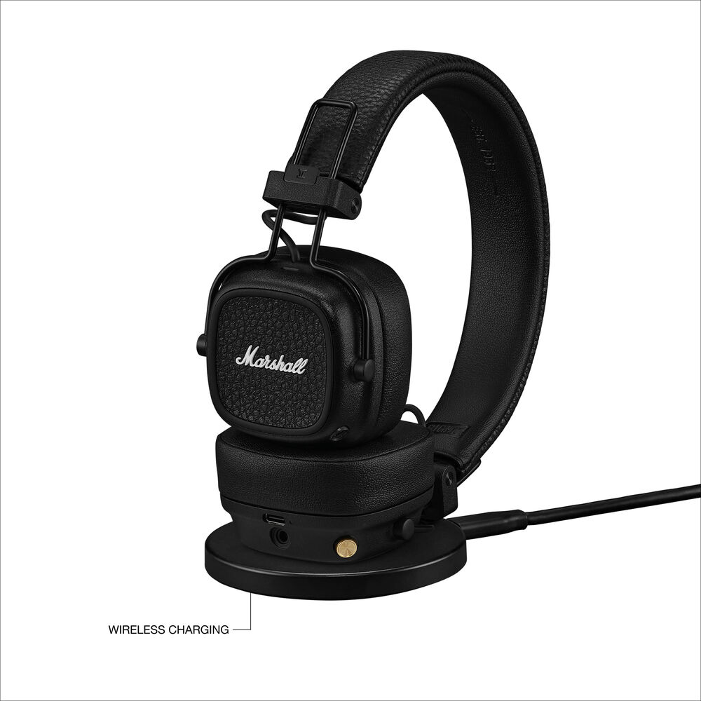 Marshall Major V On-Ear Wireless Bluetooth Headphones (Black) - Image 3