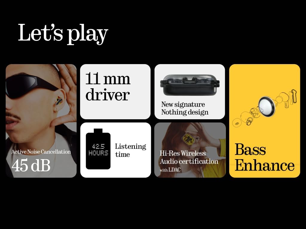 Nothing Ear (a) Wireless Earbuds (Black) - Image 3
