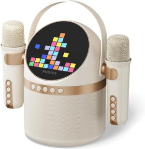 Philips TAS2509WT Bluetooth Karaoke Wireless Speaker (Beige)
