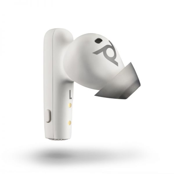 Poly Voyager Free 60 UC Earbuds with Basic Charge Case (White Sand, BT700C) - Image 3