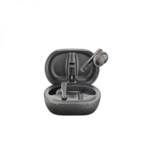 Poly Voyager Free 60+ UC Earbuds with Touchscreen Charge Case (Carbon Black, BT700C)